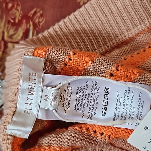 NWT Anthropologie Flat White Striped Knit Shorts - Picture 8 of 10